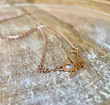 Sabr Necklace, Rose Gold Necklace, Islamic Jewelry, Muslim Jewelry, Sabr Pendant, Sabr Chain, Patience Necklace, Accessari, Rose Gold Necklace