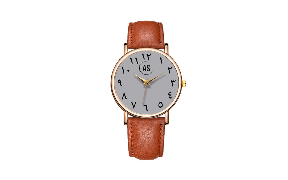 Creator Watch, Arabic Watches, Arabic Numeral Watch, Brown Watches, Laser Engrave Watches, Islamic Jewelry, Luxury Wathces